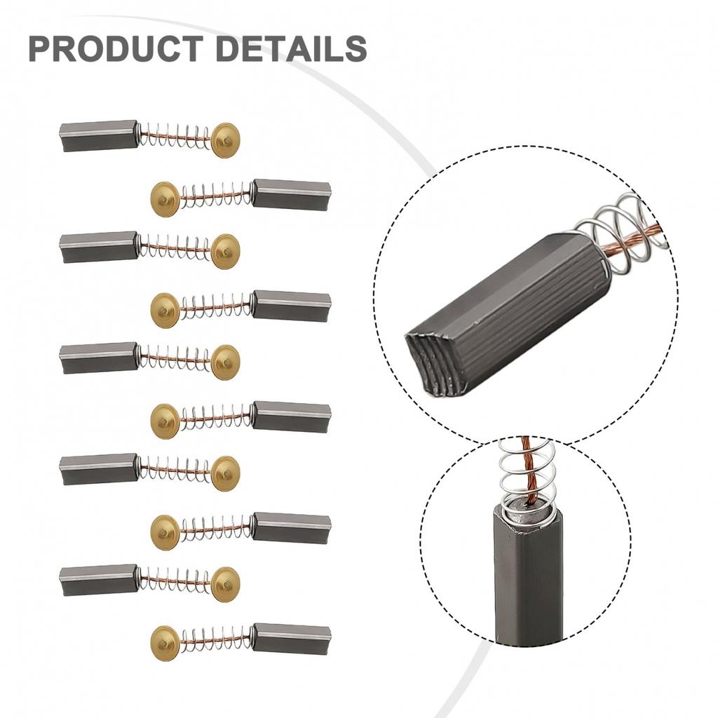 20x6x6mm Carbon Brushes Electric Motors Parts 10pcs