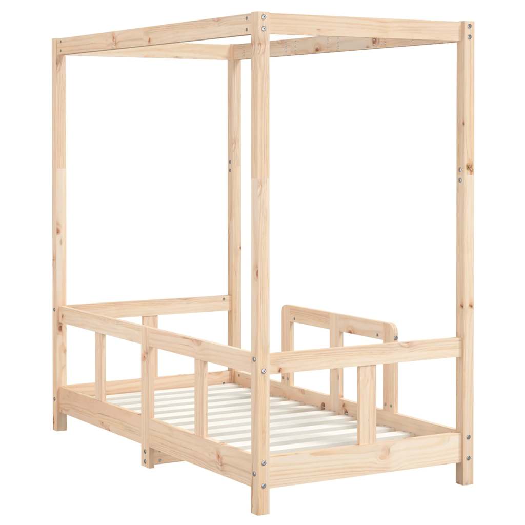 Kids Bed 70 x 140 cm Solid Pine Wood