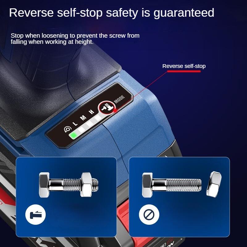 Dongcheng Charging Wrench DCPB488E Brushless Impact Wrench Lithium Battery High Torque Wind Cannon Sleeve Auto Repair Scaffold