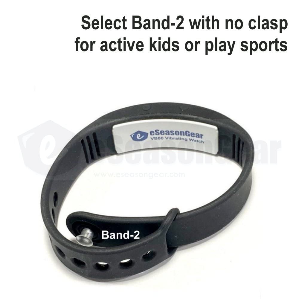 ESeasonGear VB80 12 будильник вибрация часы тихая вибрация пробуждение встряхивание СДВГ лекарства маленький большой современный напоминание, черный-S, 4.5-7.5"/11-19 см;