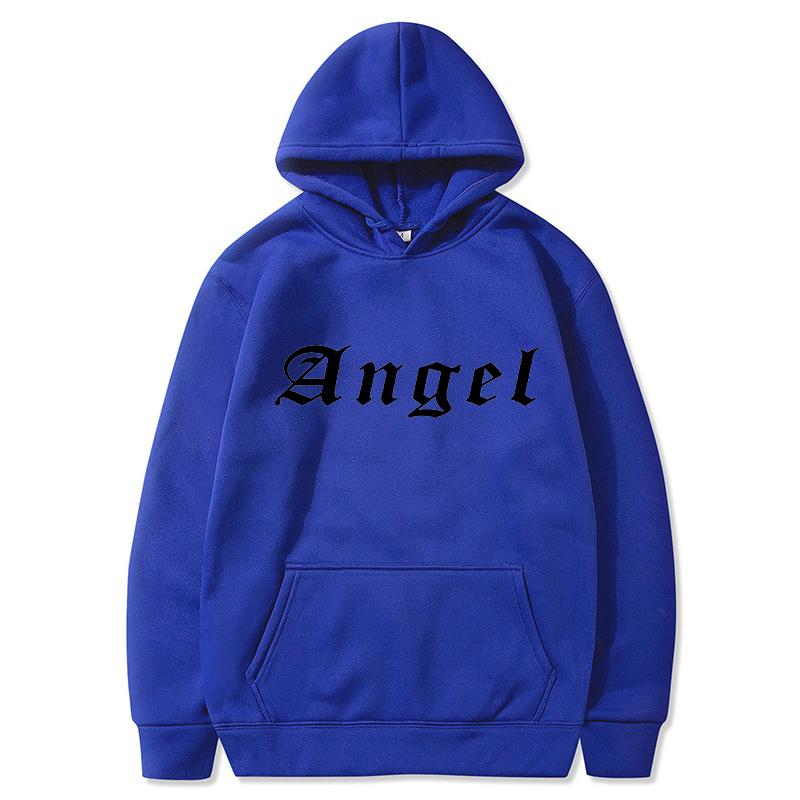 Women Hoodie Pocket Long Sleeve Oversize Angel Printing Women Sweatshirt Autumn Winter Loose Hoodies Letter Styles Hooded