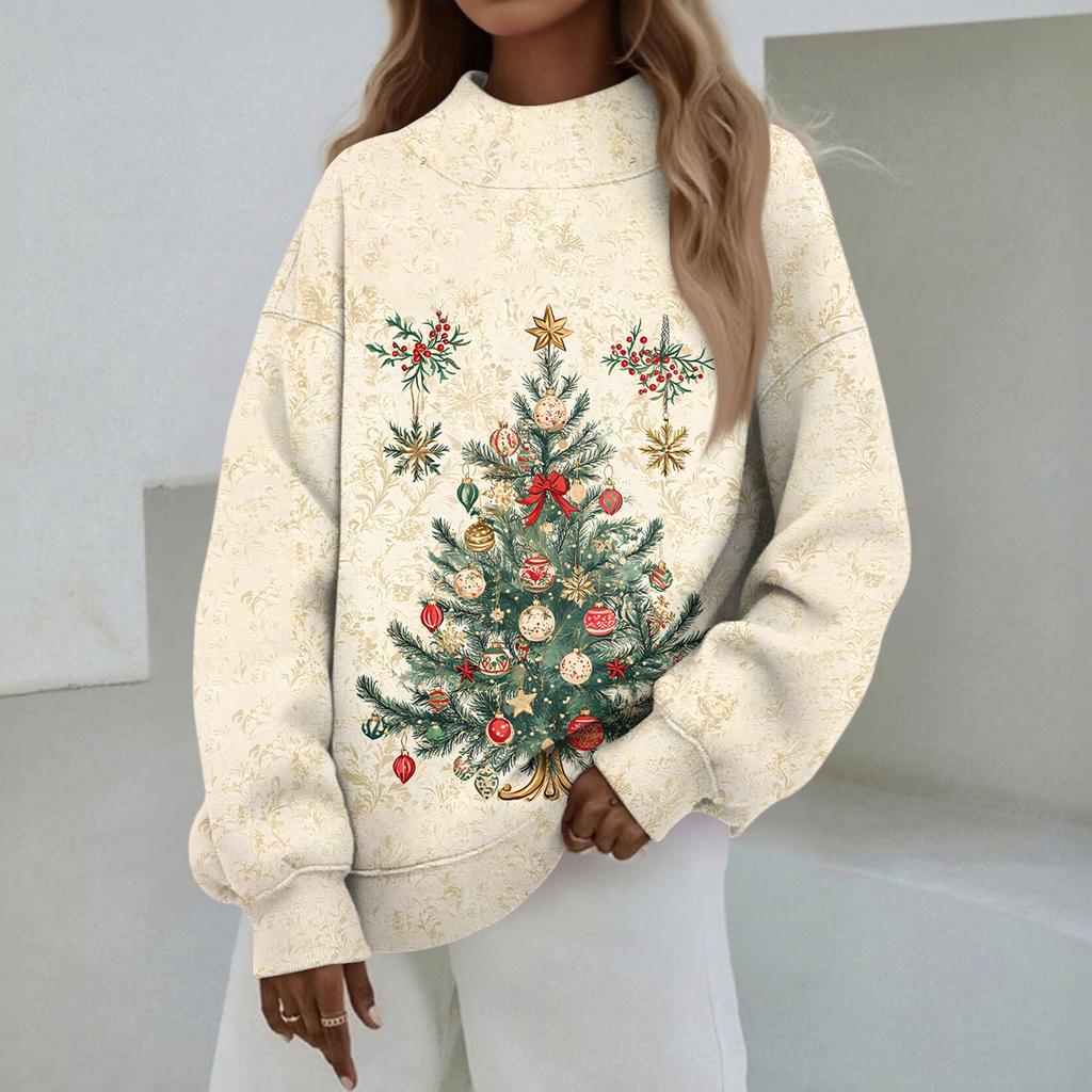 Женский свитшот с воротником-стойкой, осенний, удобный, оверсайз, нарядный пуловер, свитшоты без капюшона, уютные топы с высоким воротником