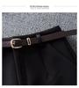 High Waist Woolen Wide-Leg Shorts for Women – Autumn/Winter Versatile Casual Slim A-Line Design (2025).