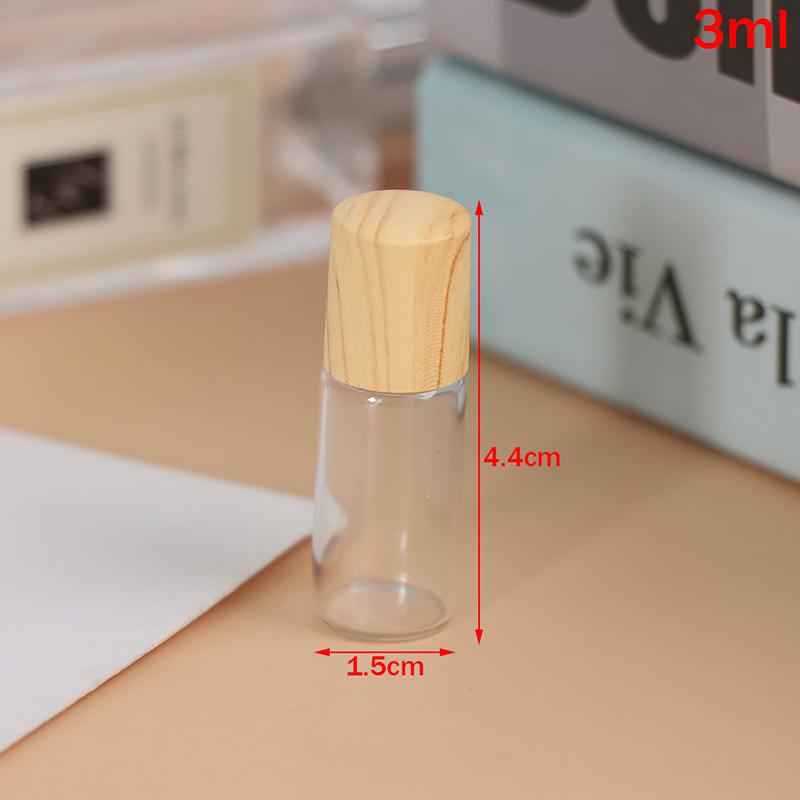 1/2/3/5 Ml Roll On Bottle Refillable Empty Glass Essential Oils Perfume Vials