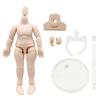 Niannyyhouse DOD Body, 10cm Movable Figure Body, Compatible with Obitsu Doll 11cm, GSC, and 1/12 BJD Doll Heads (Milky White+A)