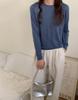 2026 Women's Fine Wool Round Neck Long Sleeve Loose Sweater for Autumn/Winter