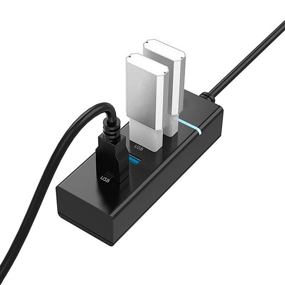 Durable Universal High Speed Up to 5Gbps Expander 4 Ports Splitter USB 3.0 Hub Data Sync Adapter