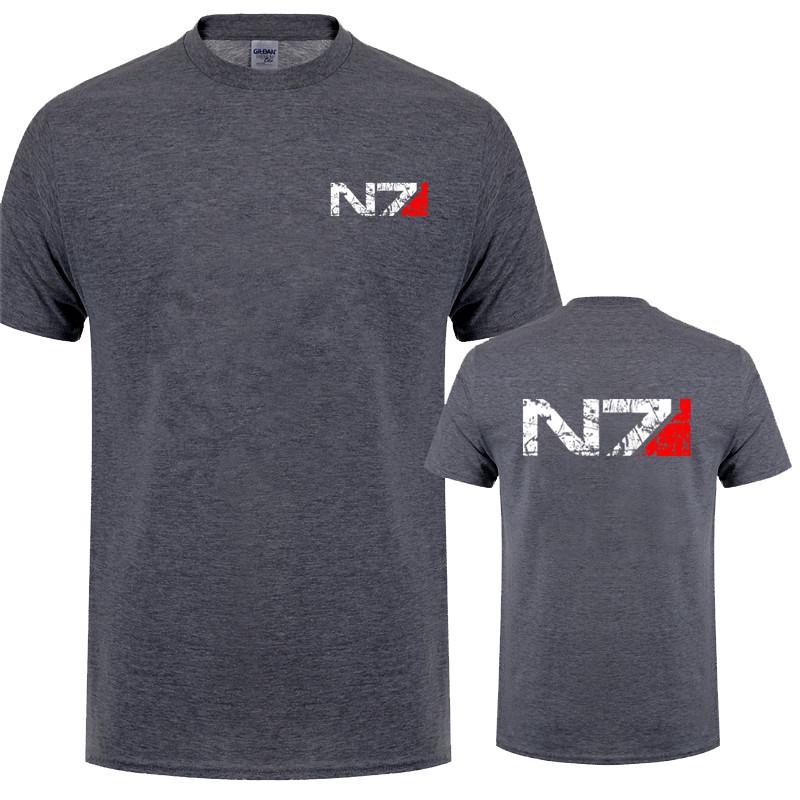 Mass Effect N7 T Shirt Summer Unisex Short Sleeve Cotton N7 Tshirt Unisex Tops Tee