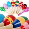 Woodes Toys for Newborns Wooden Rattles Sand Hammer Musical Toy Instrument Baby Children Educational