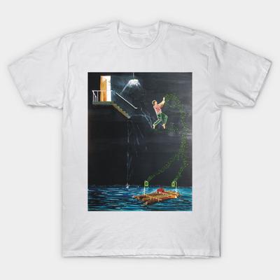 Футболка женская Jump Into The River Harajuku Print Kawaii футболка летняя женская футболка с коротким рукавом топ футболка