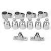 12 Pcs 3?Bow Bimini Top Accessory Hinge Mount Jaw Slide Bimini Top Eye End Kit