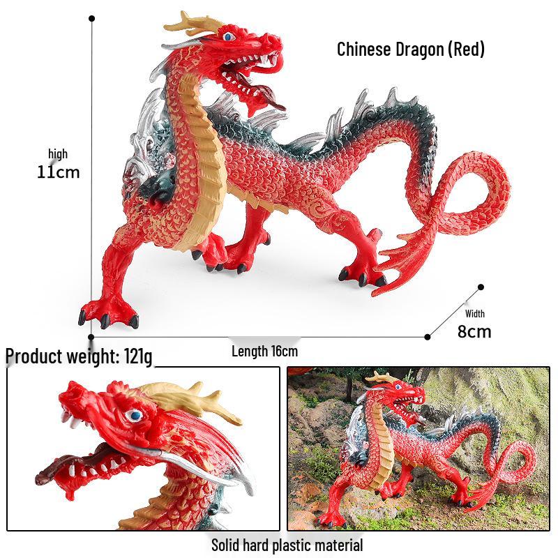 Набор моделей «Радужный Дракон и Мифическое Существо»: Дракон, Лев, Единорог, Белый медведь, Водяной краб