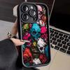 Модный яркий чехол для телефона с рисунком черепа для iPhone 17 16 15 14 13 12 11 Pro Max 17 Air 16E X XR XS 7 8 Plus Мягкая крышка