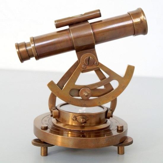 12,7 см латунный теодолит алидада компас геодезический транзитный телескоп инструмент