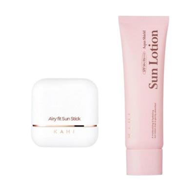 Солнцезащитный стик Airy Fit 14 г + Солнцезащитный лосьон Aqua Shield SPF50+ PA++++ 50 мл Набор