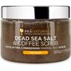 Body Scrub - PraNaturals - Dead Sea Salt - 500 Gr - Natural Exfoliant - Coffee