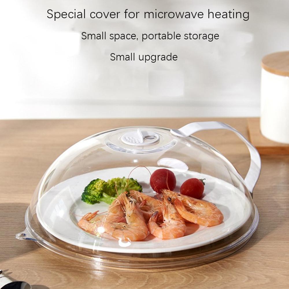 Anti-Sputtering Heat Resistant Kitchen Lid Microwave Food Cover Splatter Protector Plate Cover