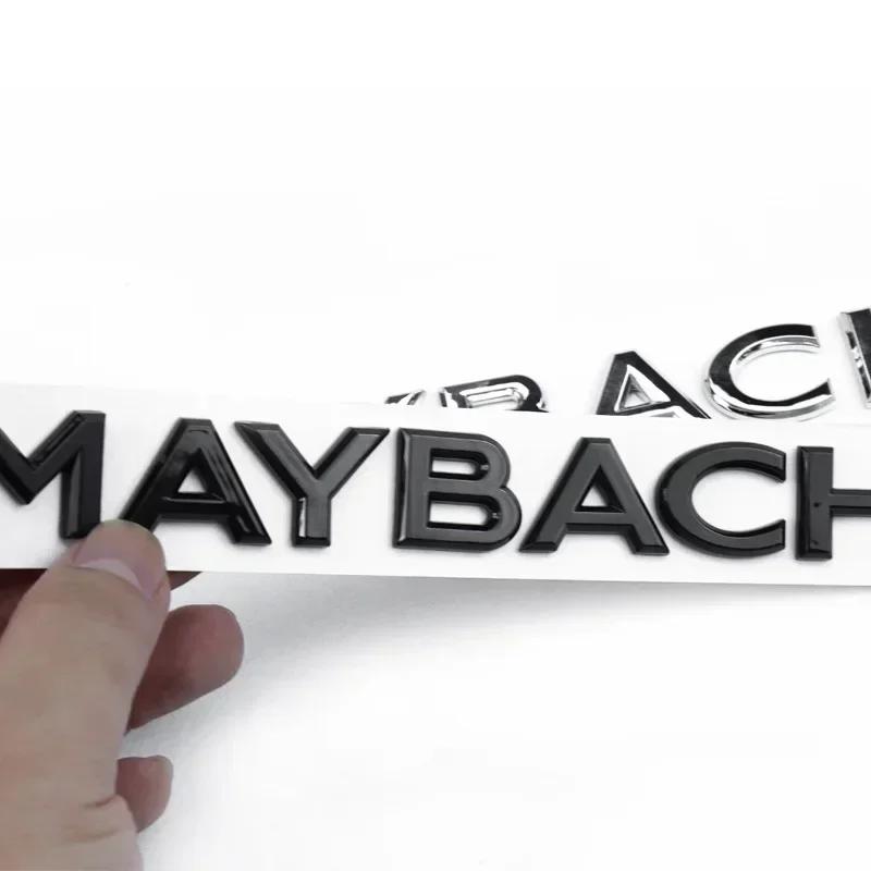 Автомобильная наклейка MAYBACH буквенный значок автомобильные наклейки для Mercedes Benz MAYBACH V12 S400L S600 логотип на задний багажник модифицированные аксессуары декор
