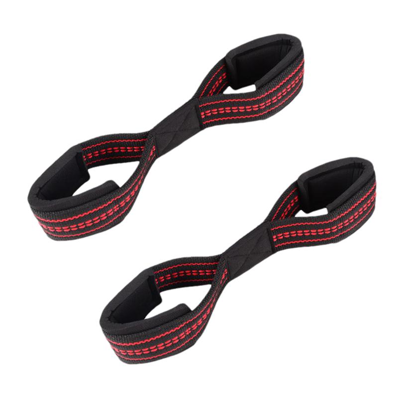 2 шт. браслет для тяжелой атлетики мужские фитнес-усилители для тяжелой атлетики противоскользящие ремни на запястьях перчатки для штанги гантели регулируемые фитнес-ленты