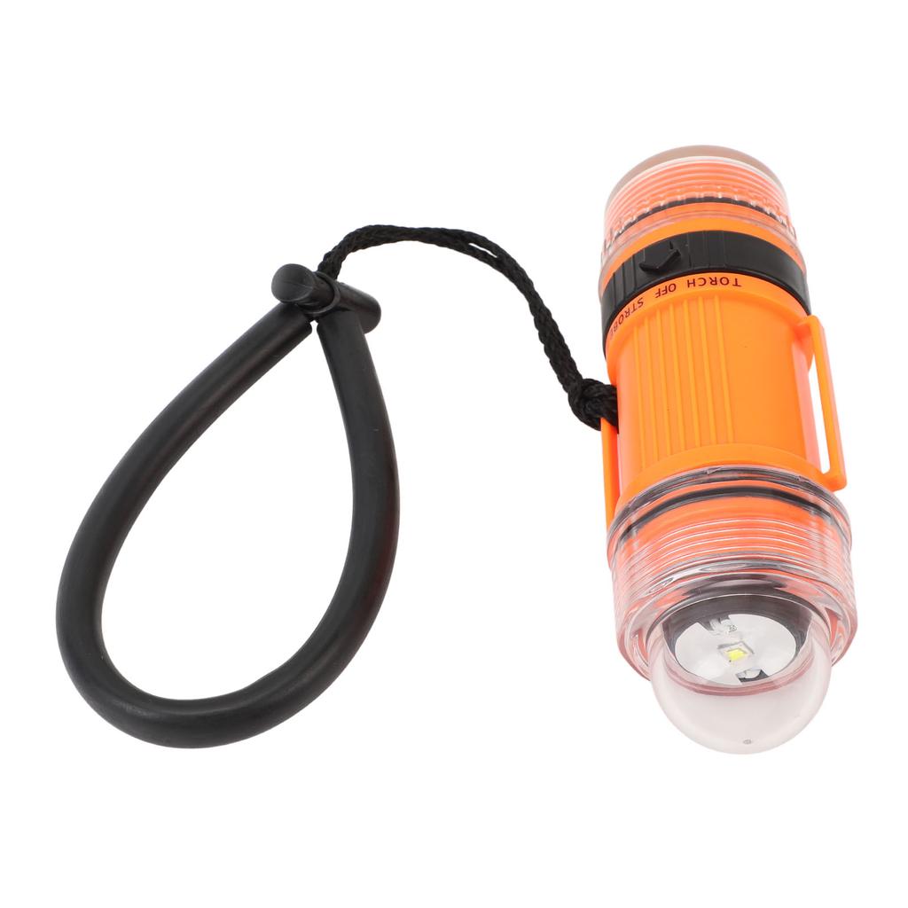 Dive Strobe Light Waterproof High Brightness LED Battery Powered Diving Signal Flashlight for Underwater Adventure