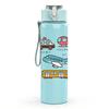 1PC Multi Truck Vehicle Seamless Pattern 750ml Color Plastic Sports Water Bottle Leakproof Flip Straw Lid Suitable for Sports Office Home Use
