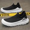Breathable Fly-woven Sneakers Summer New One-pedal Lace-free Socks Men's Running Shoes Heightening Men's Shoes