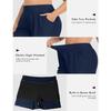 CHARMLEAKS Плюс размер шорты для плавания для женщин шорты с высокой талией танкини купальник снизу с карманами