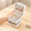 Cross-border Travel Portable Jewelry Storage Box Stud Earrings Jewelry Storage Box Mini Storage Jewelry Box