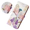 For iPhone 16 Plus Case Pattern Printing Wallet Phone Cover with Strap