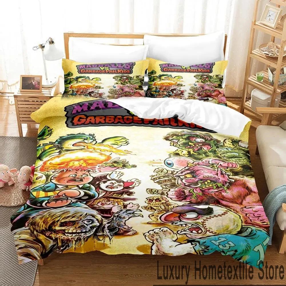3D Print Garbage Pail Kids Bedding Set Boys Girls Twin Queen King Size Duvet Cover Pillowcase Bed Boys Adult