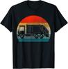 Retro Recycling Trash Garbage Truck Sunset Party Unisex T-Shirt