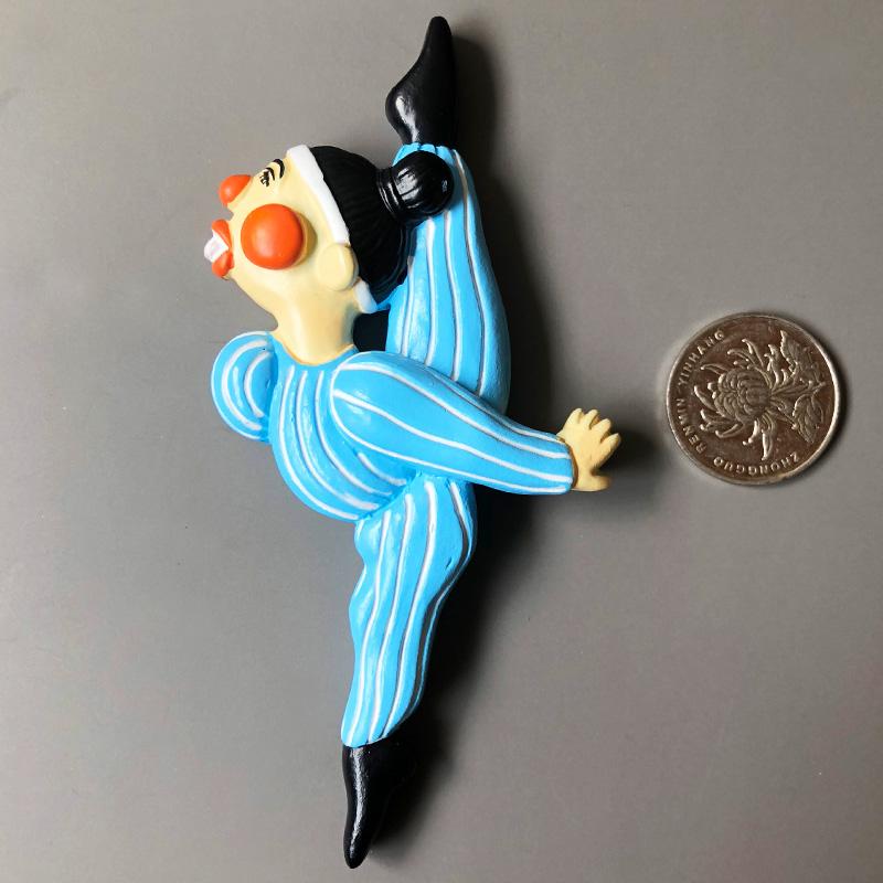 Nordic ins паста для холодильника забавные 3D магниты на холодильник мультфильм балет кукла магнитный танец мальчик девочка холодильники украшение дома