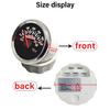 ELING Newest 52mm Oil Pressure Gauge 0-30Bar 0-435Psi Signal with Red Backlight for Motorcycle Boat Truck Universal 12V 24V