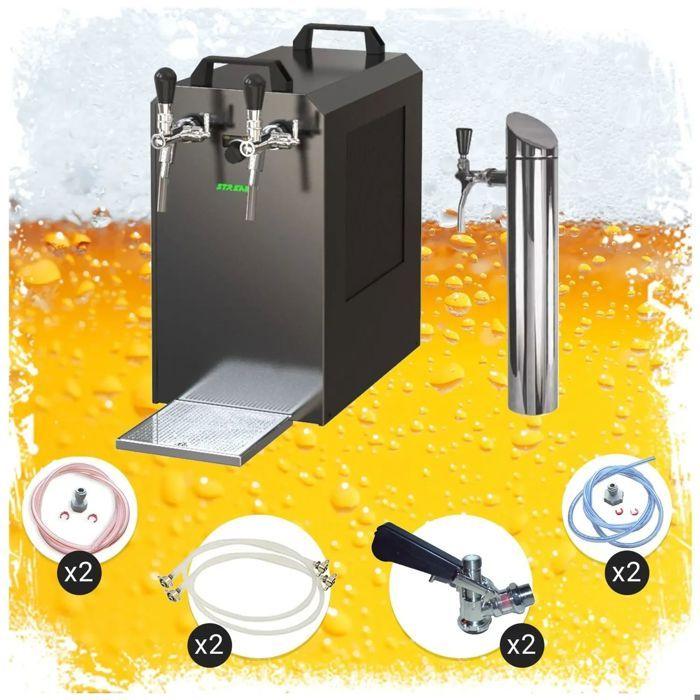 Tireuse à bière - ICH-ZAPFE.DE - STREAM 80K - 2 lignes - refroidissement à sec - 5 Litres