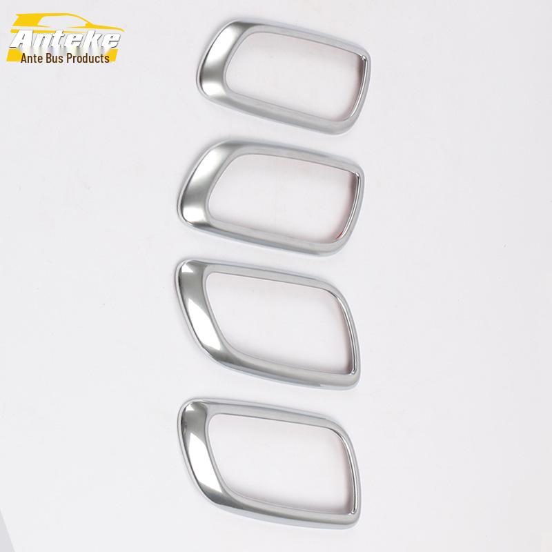 Dodge Journey 2010-2013 Interior Door Bowl Bright Ring Handle Decorative Frame Accessories