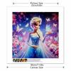 5D DIY Diamond Painting Decorative Elsa and Butterfly Full Round Drill Scenery Diamond Embroidery Cross Stitch Kits Home Decor Gift