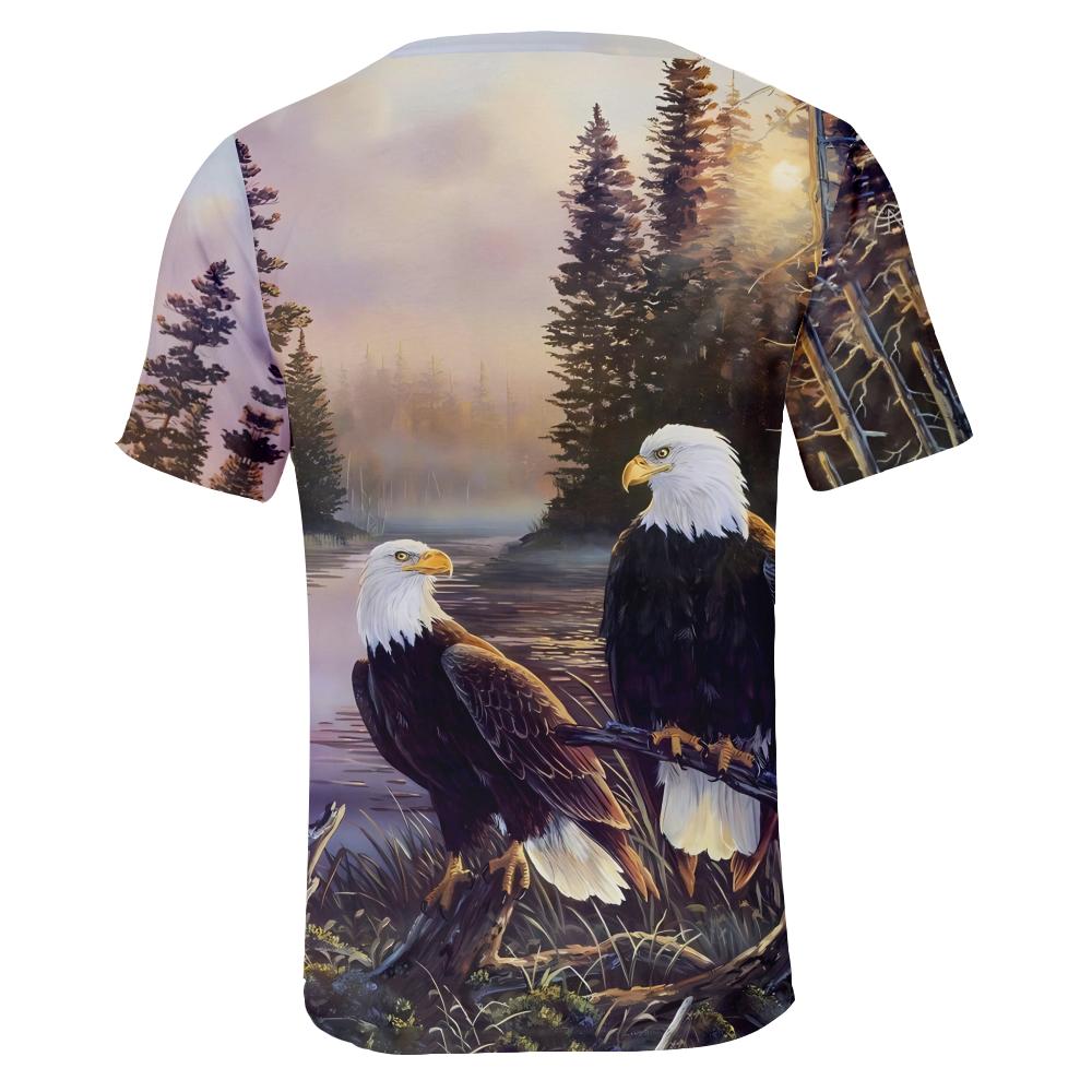 Мужская одежда с рисунком орла и 3D-печатью