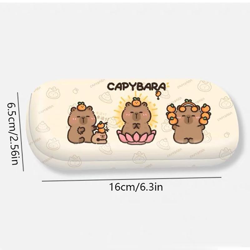 Cute Capybara Glasses Box Pressure-Proof Eyeglasses Case Cartoon Women Myopia Glasses Sunglasses Eyewear Storage Box Gift