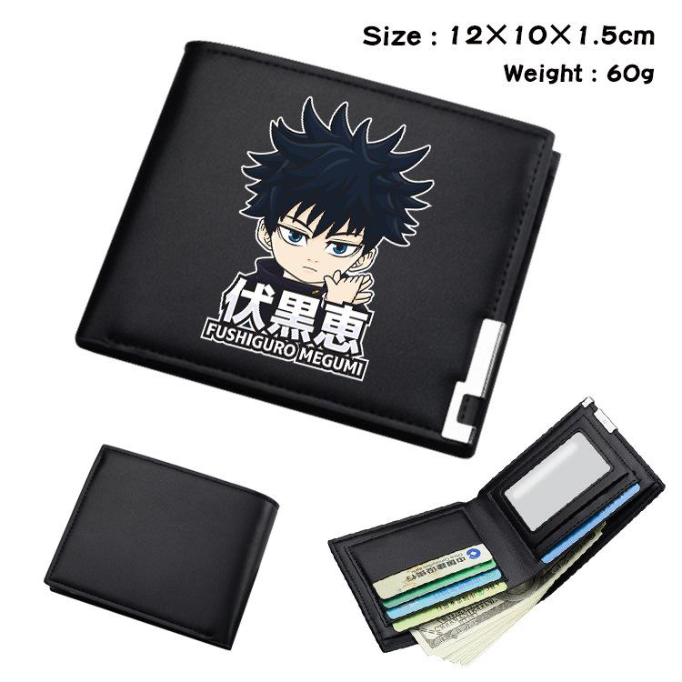 Jujutsu Kaisen Anime Wallet PU Leather Short Coin Purse Card Holder for Students