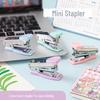 Macaron Color Mini Stapler - Portable, Handheld, Labor-Saving Stapler for Office or Student Use