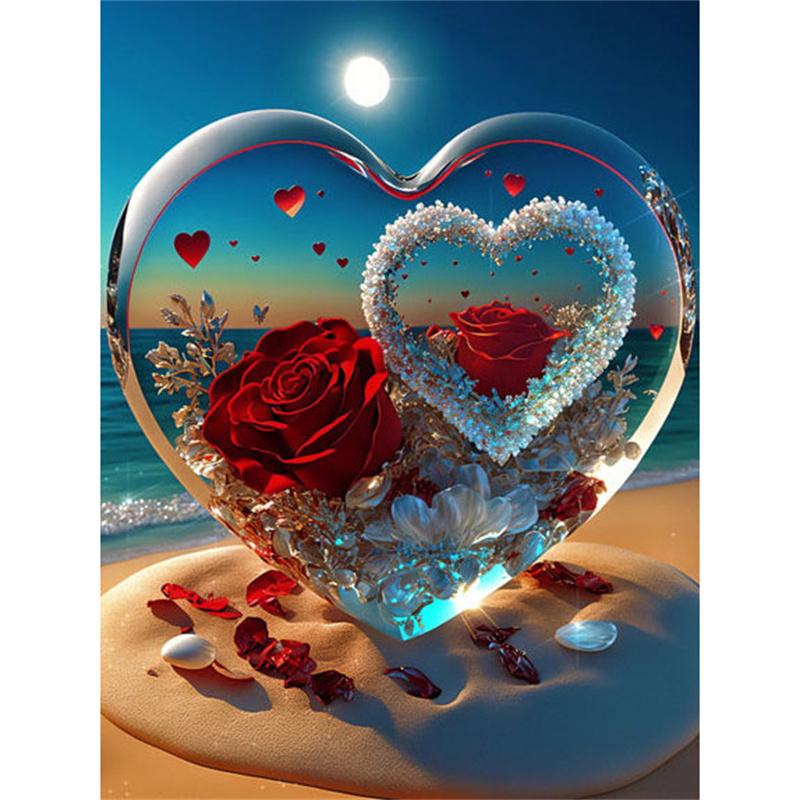 5D DIY Алмазная картина Цветочный пейзаж Алмазная вышивка Картина Полная круглая Алмазная мозаика DIY Стразы Домашний декор Подарки