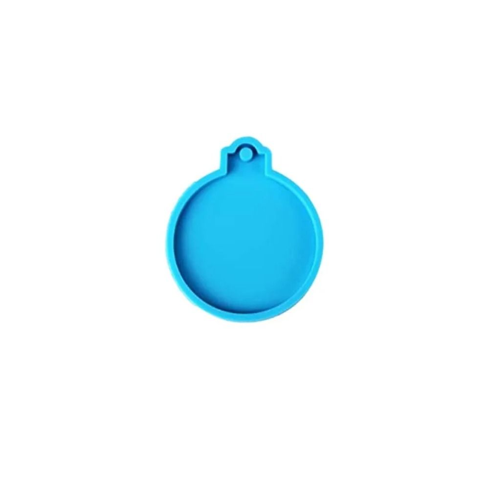 Round Shape Pendant Epoxy Resin Molds Keychain Making Silicone Mould Creative Keychain Molds