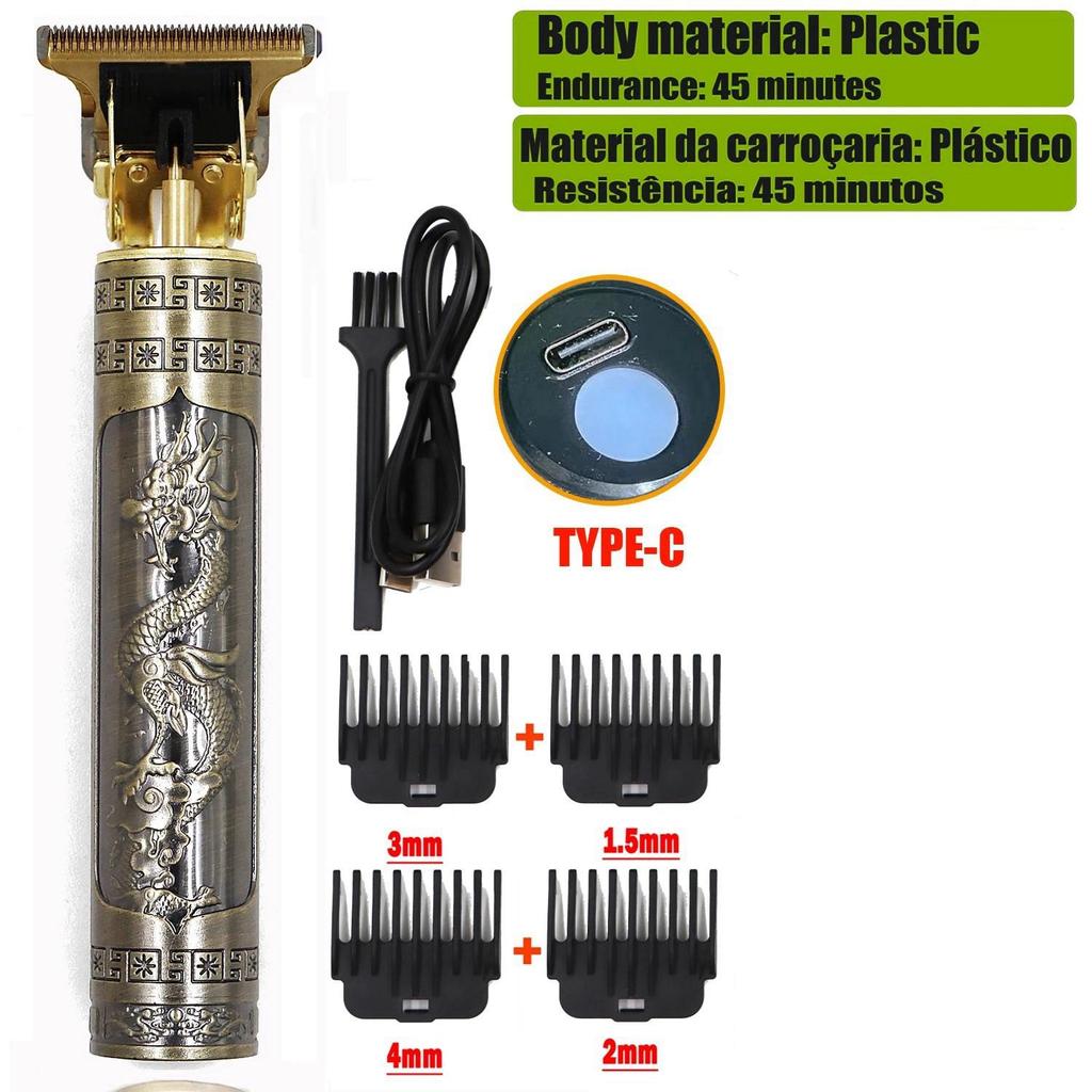 Dragon Vintage T9 беспроводные профессиональные машинки для стрижки волос электрические триммеры для мужчин машинка для стрижки волос бритва