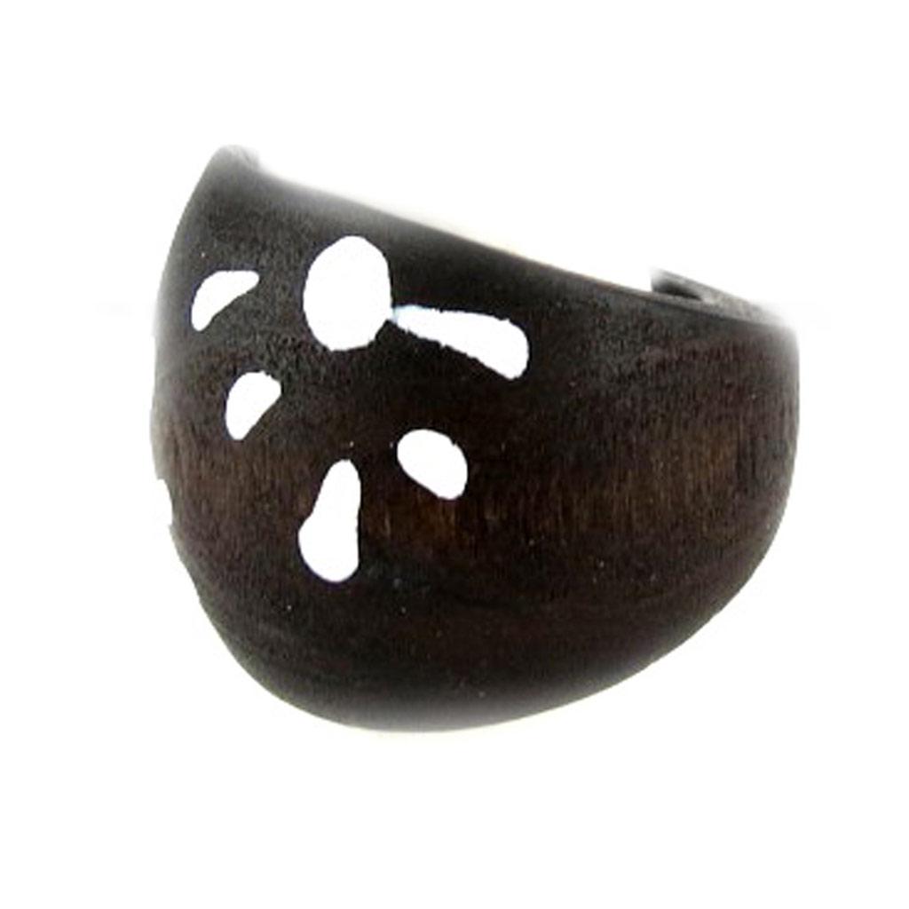 Bague 'Zoulou' Noir