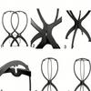 Collapsible Wig Stand for Women, Portable Wig Holder for Styling and Travel, 13.8 Inch Wig Display Head for Multiple Wigs