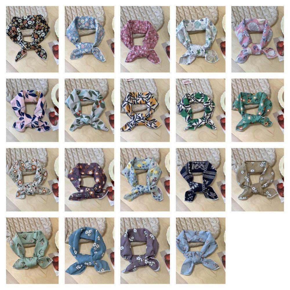 Солнцезащитные шарфы с цветочным принтом, шейный платок, шелковый шарф с принтом, модный маленький квадратный шарф, женский