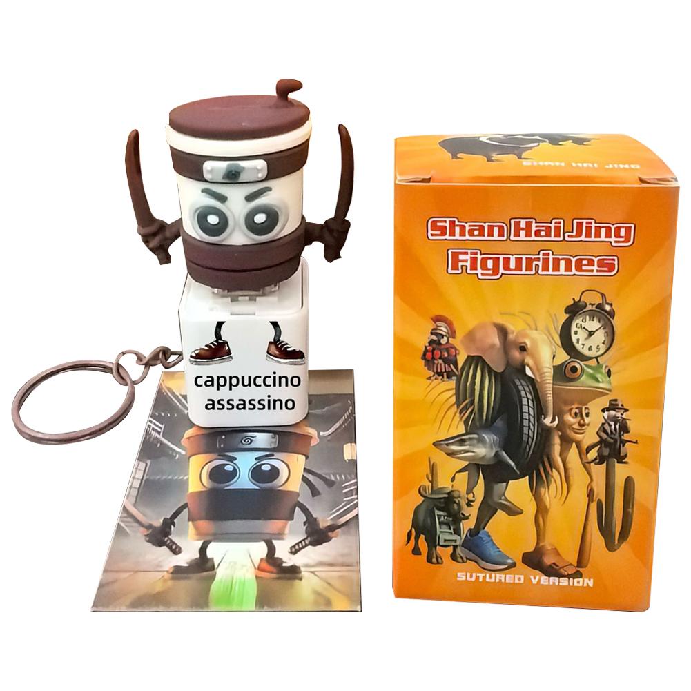 Tung Tung Sahur Keychain Toy with Buttons Make Sounds Pendant Stick Decompression Button Sound Funny toy