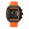 TIME100 Luxury Watch with Sporty Style Men's Calendar, Luminous, Waterproof, (Orange)
