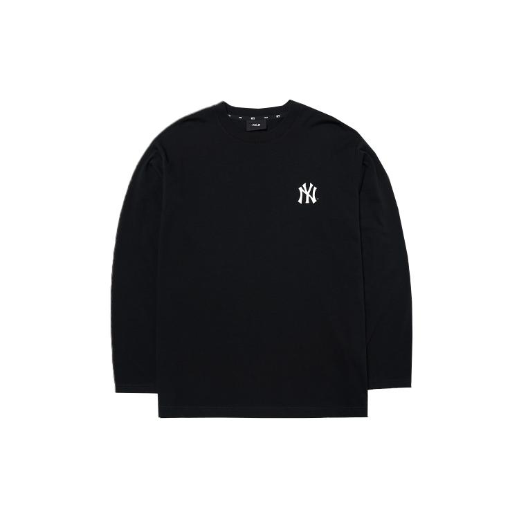 New MLB Base Logo T Shirts Unisex Black 3ATSL0314-50BKS