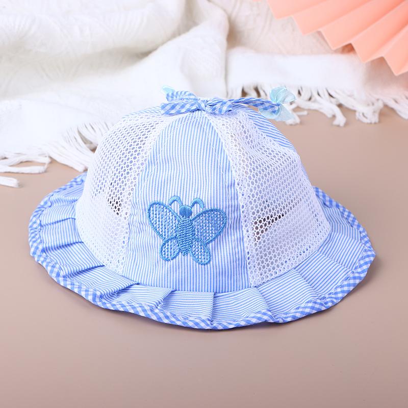 1 шт. Детская шапка для девочек, летняя шляпа-ведро для рыбака от 3 до 12 месяцев, шляпы от солнца для малышей и девочек, летние цветочные банты в стиле